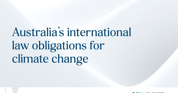 Australia’s international law obligations for climate change